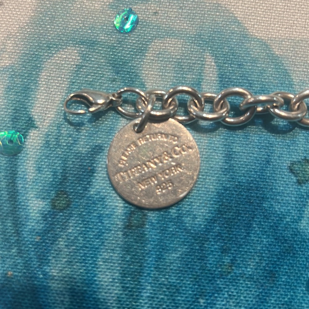 Tiffany & Co. Silver Link Charm Bracelet - Picture 2 of 4